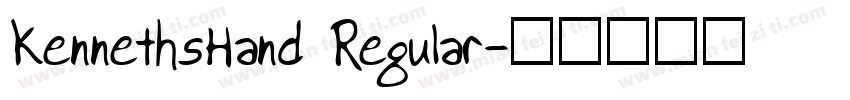 KennethsHand Regular字体转换